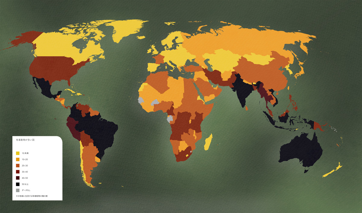 有毒動物が多い国